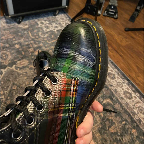 Dr. Marten Tartan Plaid Eight Eye 1460 US W8 - Picture 9 of 14